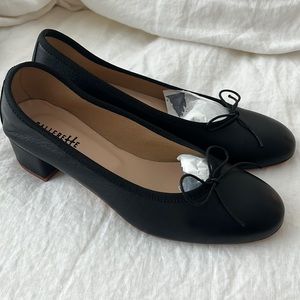 Ballerette Aventino heeled ballet flat pumps black size 39